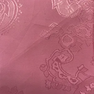 Baby Pink Jacquard Woven Paisley design Lining