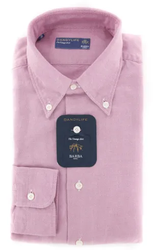 Barba Napoli Pink Shirt - Extra Slim - 15.75 US / 40 EU