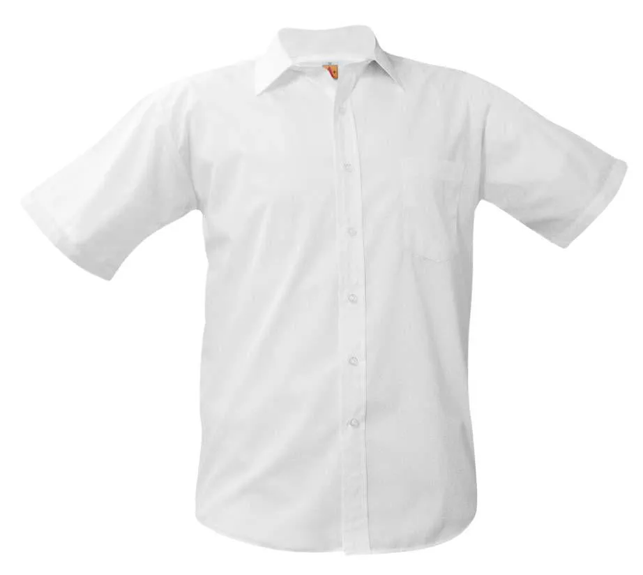 Boys Short Sleeve Dress Shirt - Charter - White