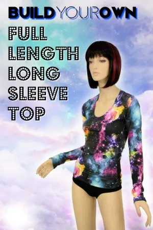 Build Your Own Full Length Long Sleeve Top with Scoop Neck