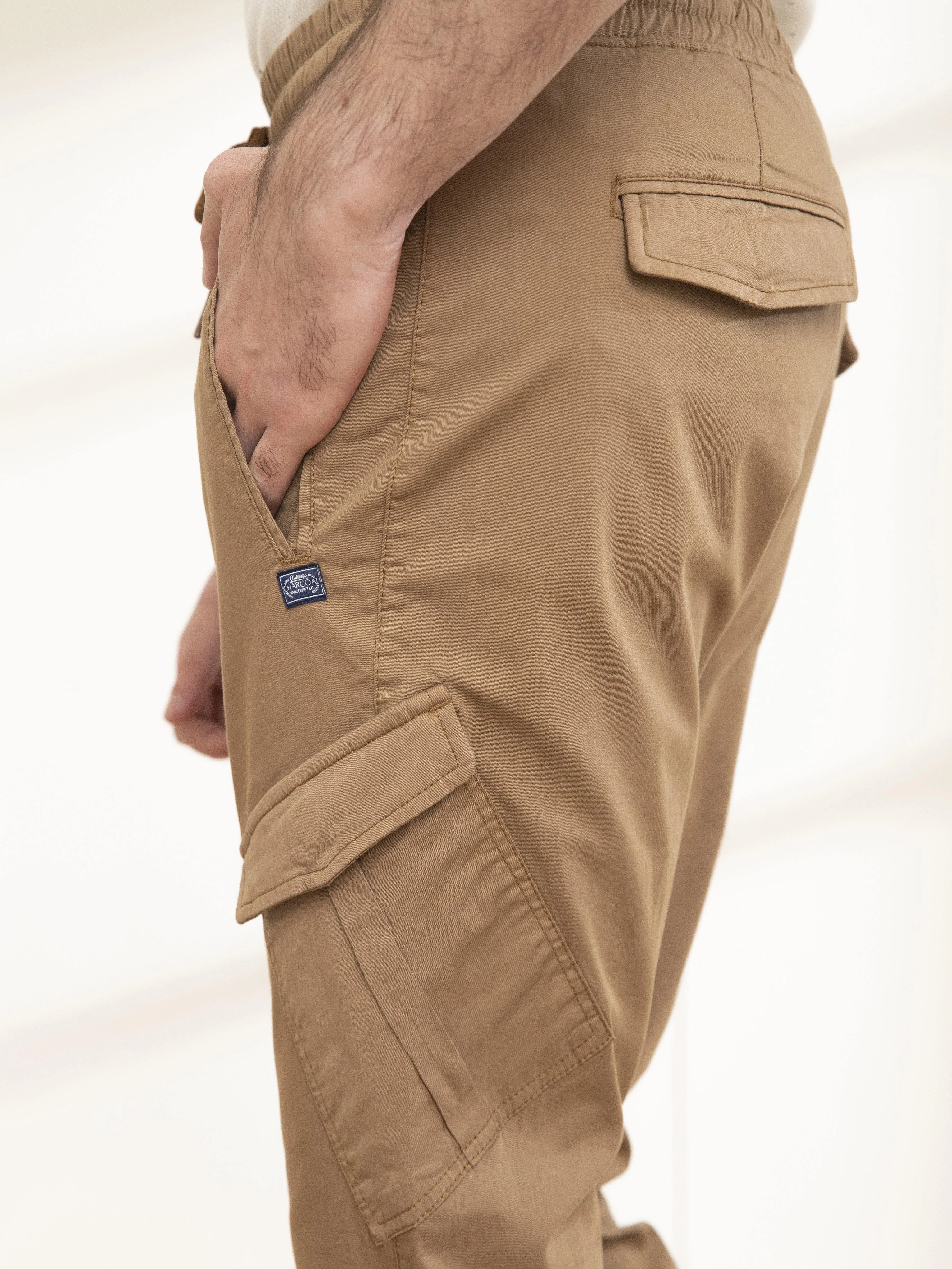 CARGO JOGGER TROUSER DARK KHAKI