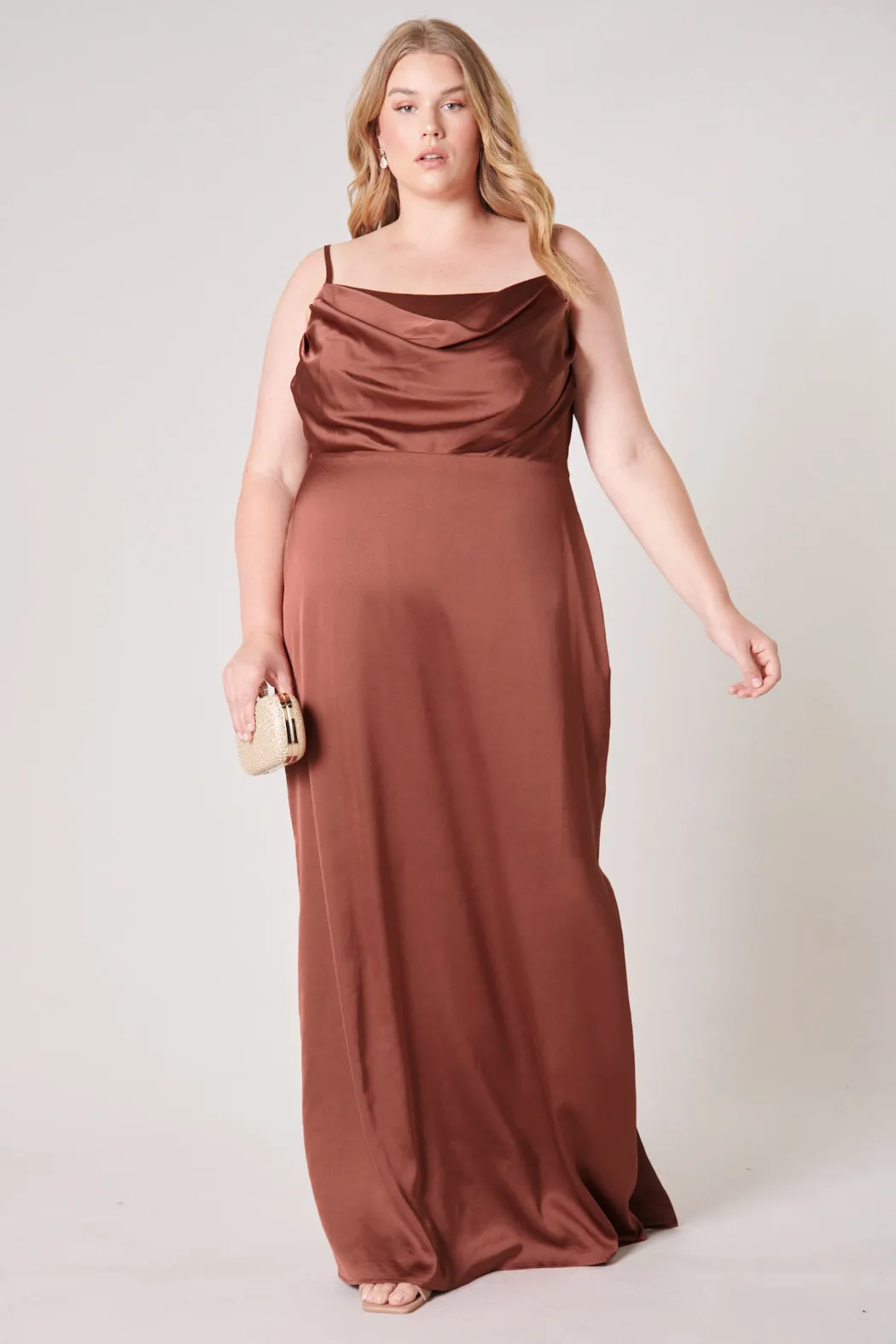 Charisma Cowl Neck Maxi Dress Curve