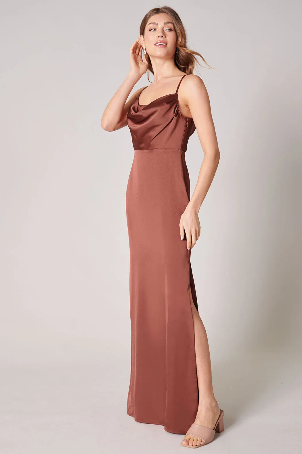 Charisma Cowl Neck Maxi Dress