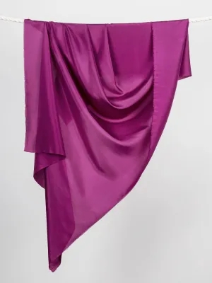 Designer Habotai Silk Deadstock - Violet - Swatch