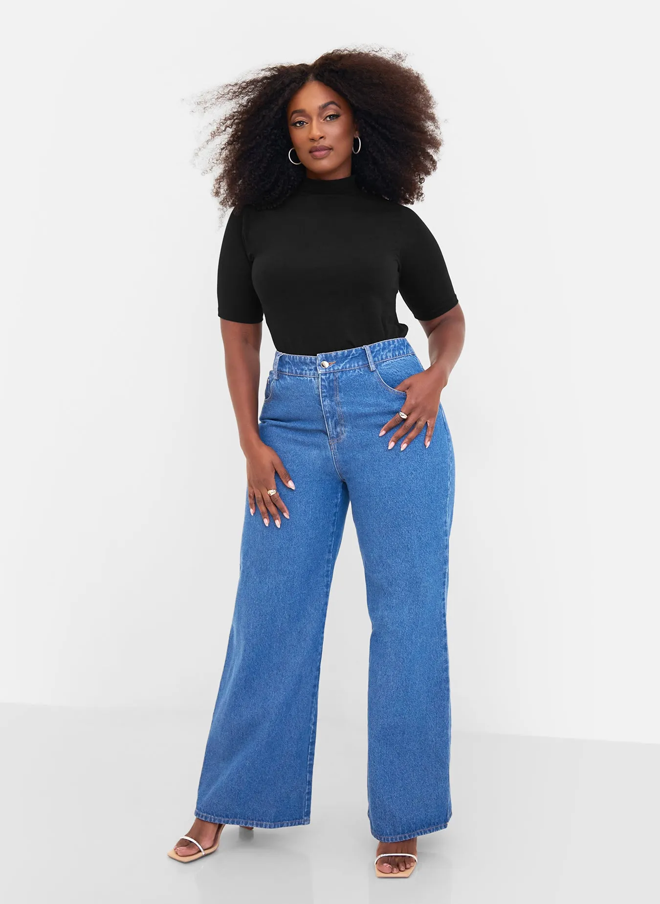 Indya Denim Wide Leg Jeans