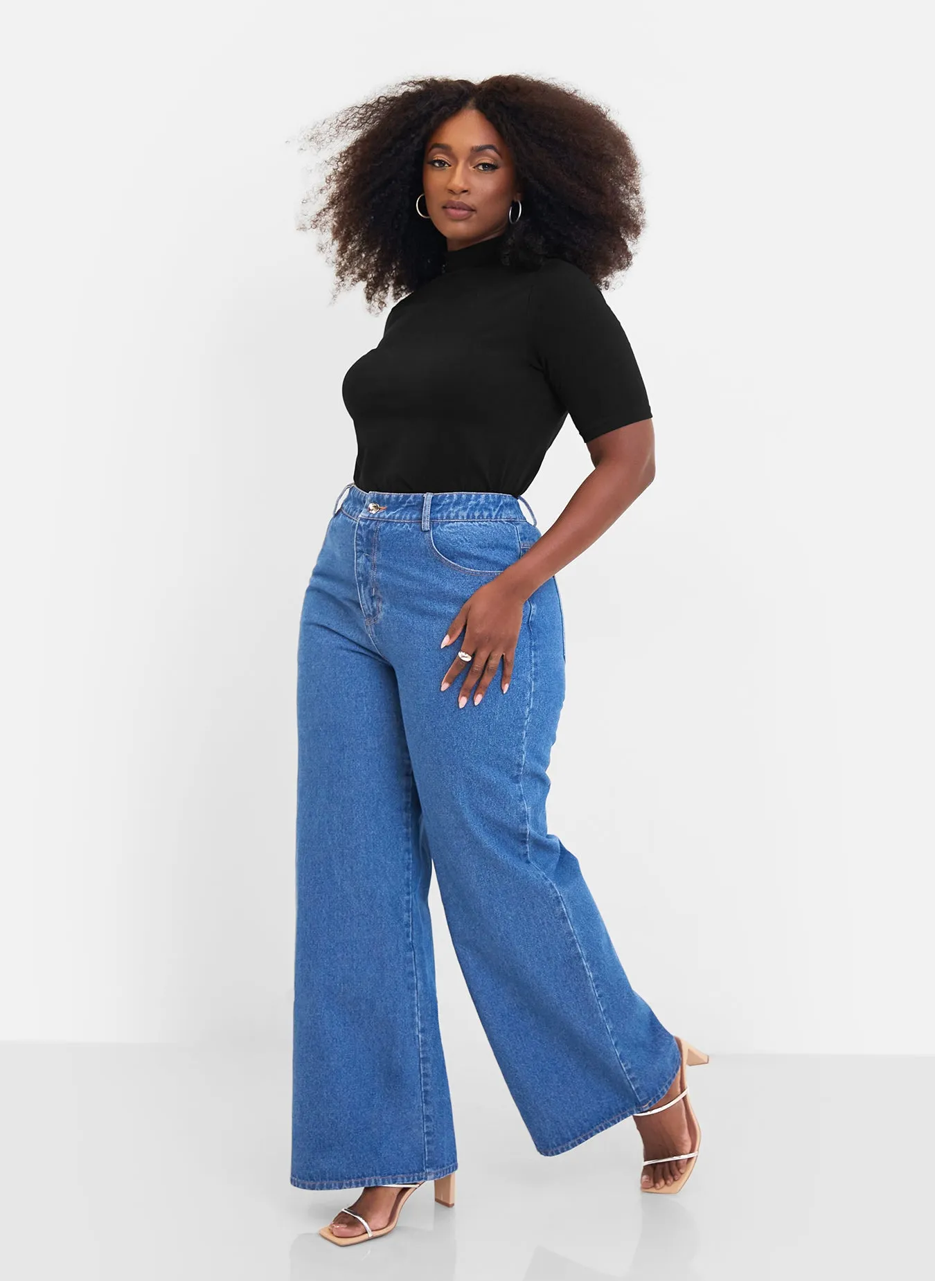 Indya Denim Wide Leg Jeans