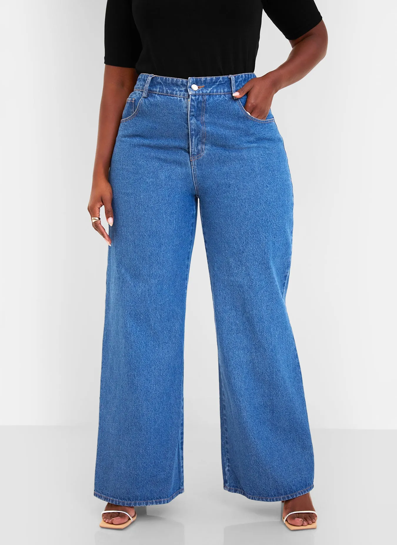 Indya Denim Wide Leg Jeans