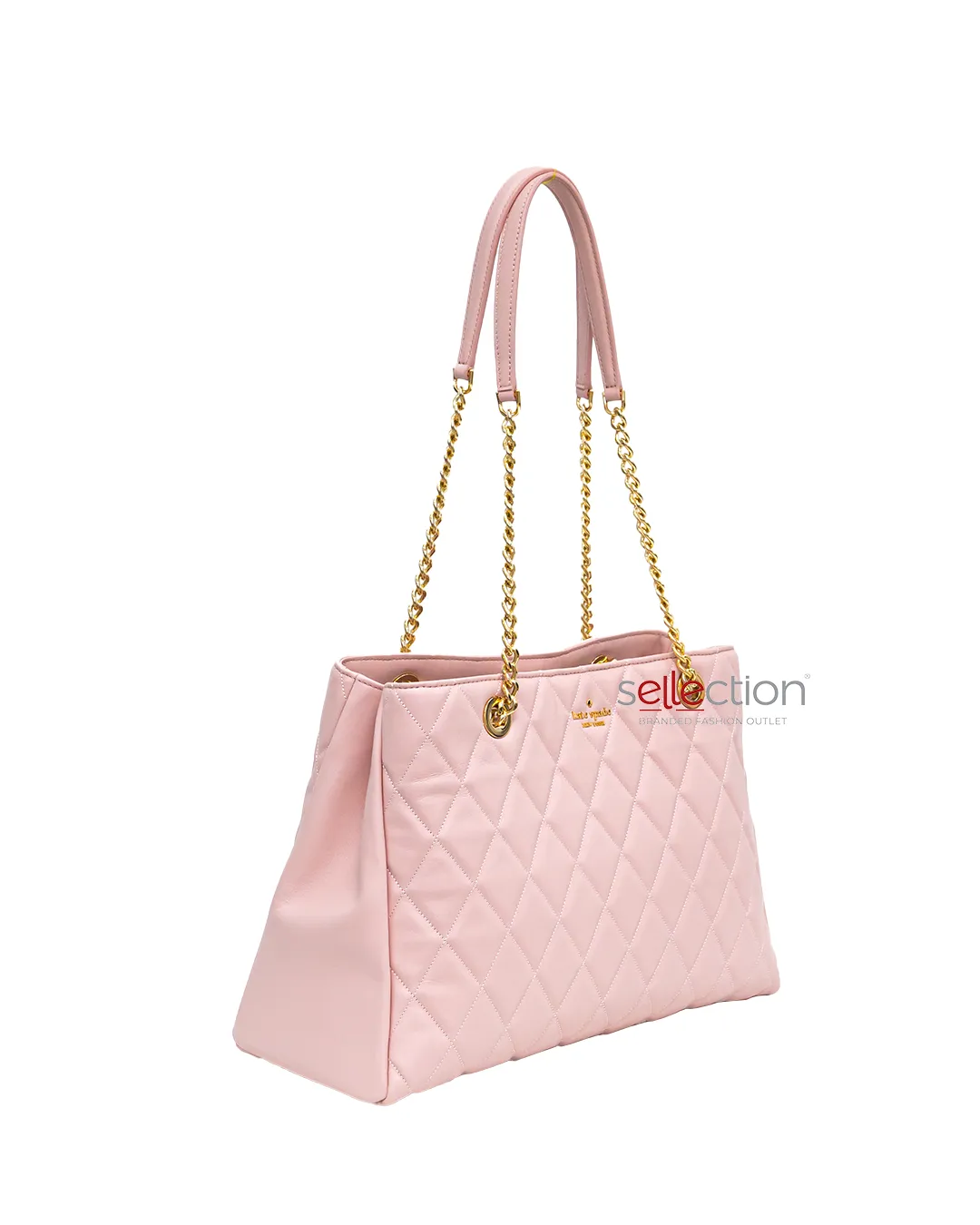 Kate Spade Carey Quilted Tote In Rose Smoke