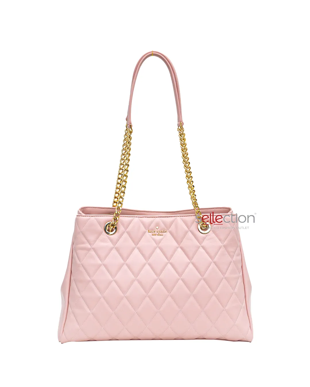 Kate Spade Carey Quilted Tote In Rose Smoke