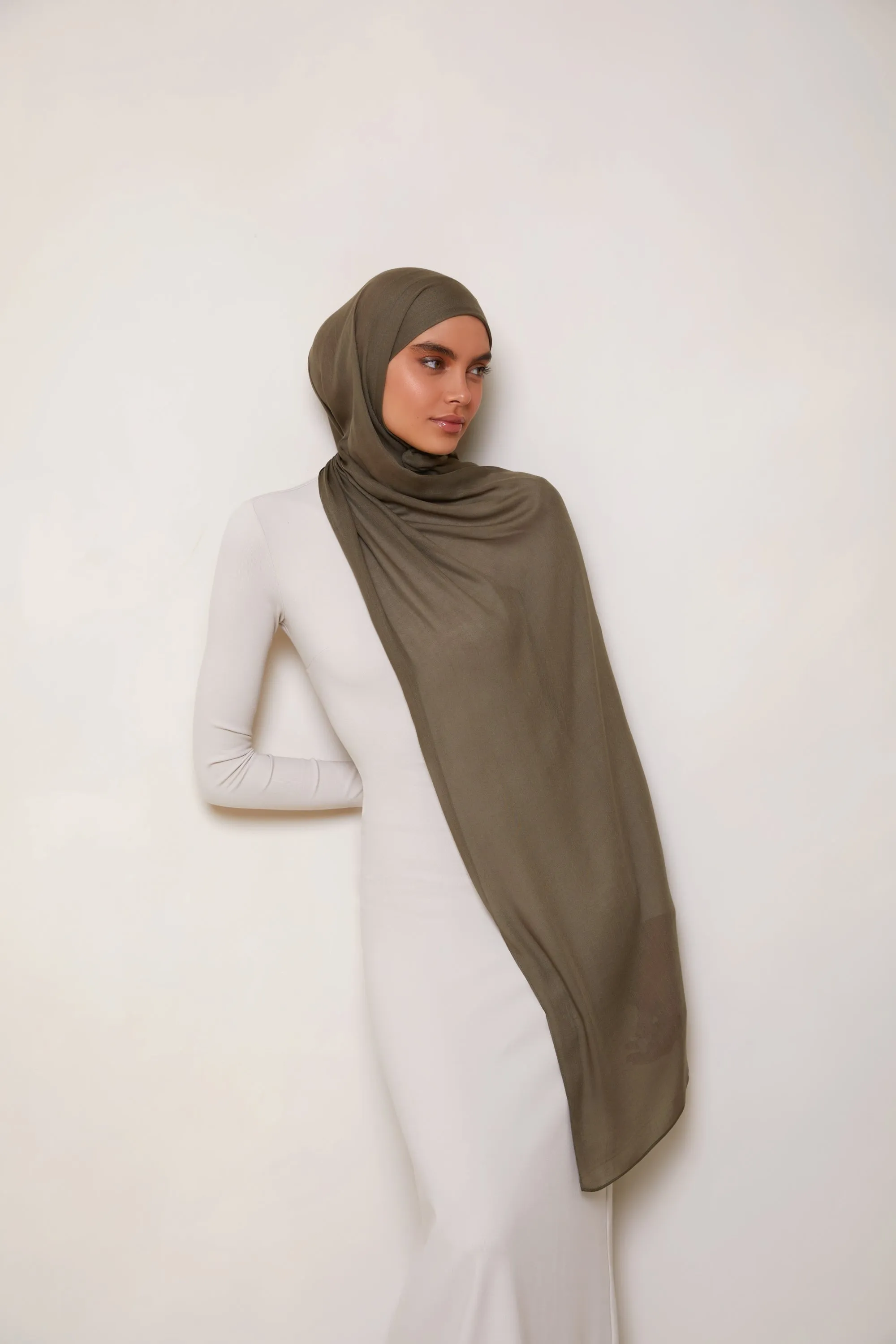 Modal Hijab - Olive