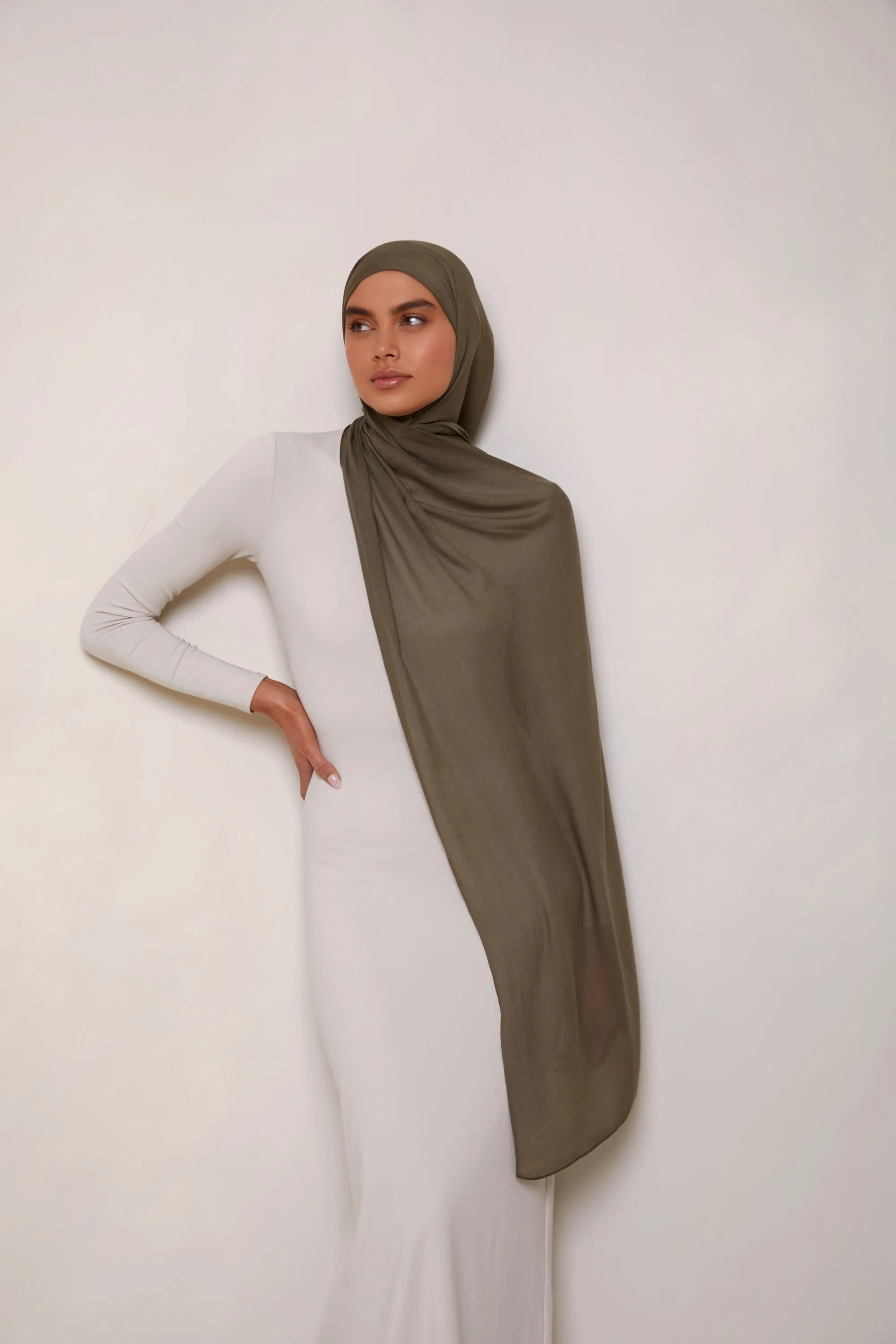 Modal Hijab - Olive