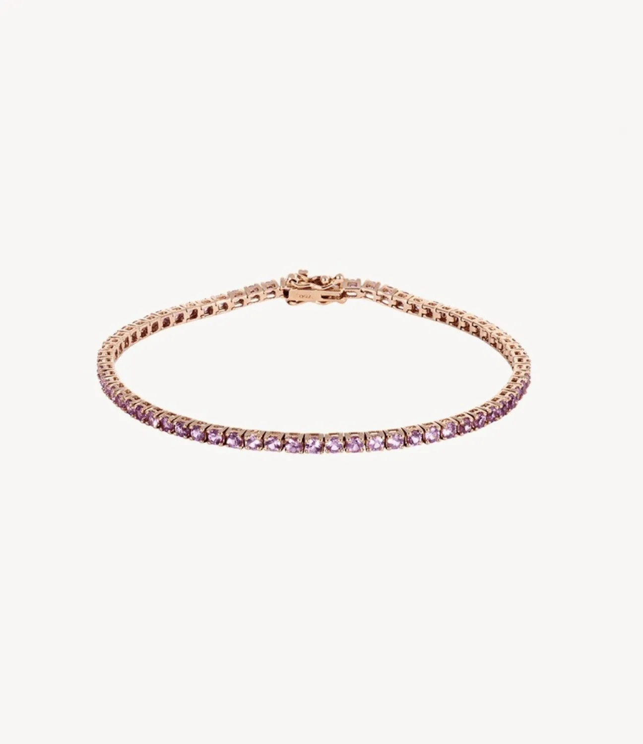 Pink Sapphire Tennis Bracelet