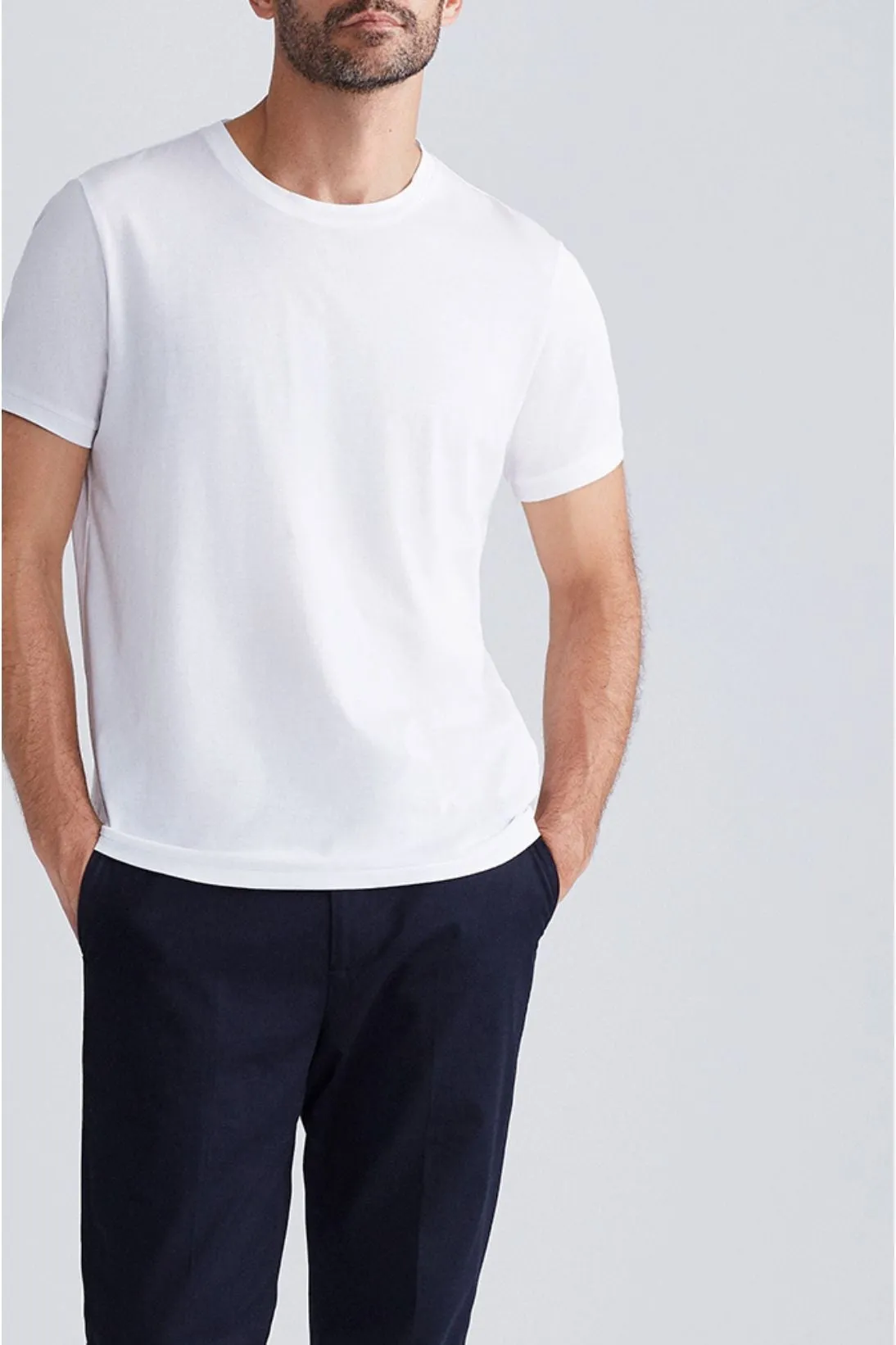 SHORT SLEEVE COTTON CREWNECK