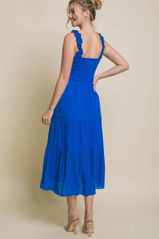 Smocked Bodice Maxi Dress