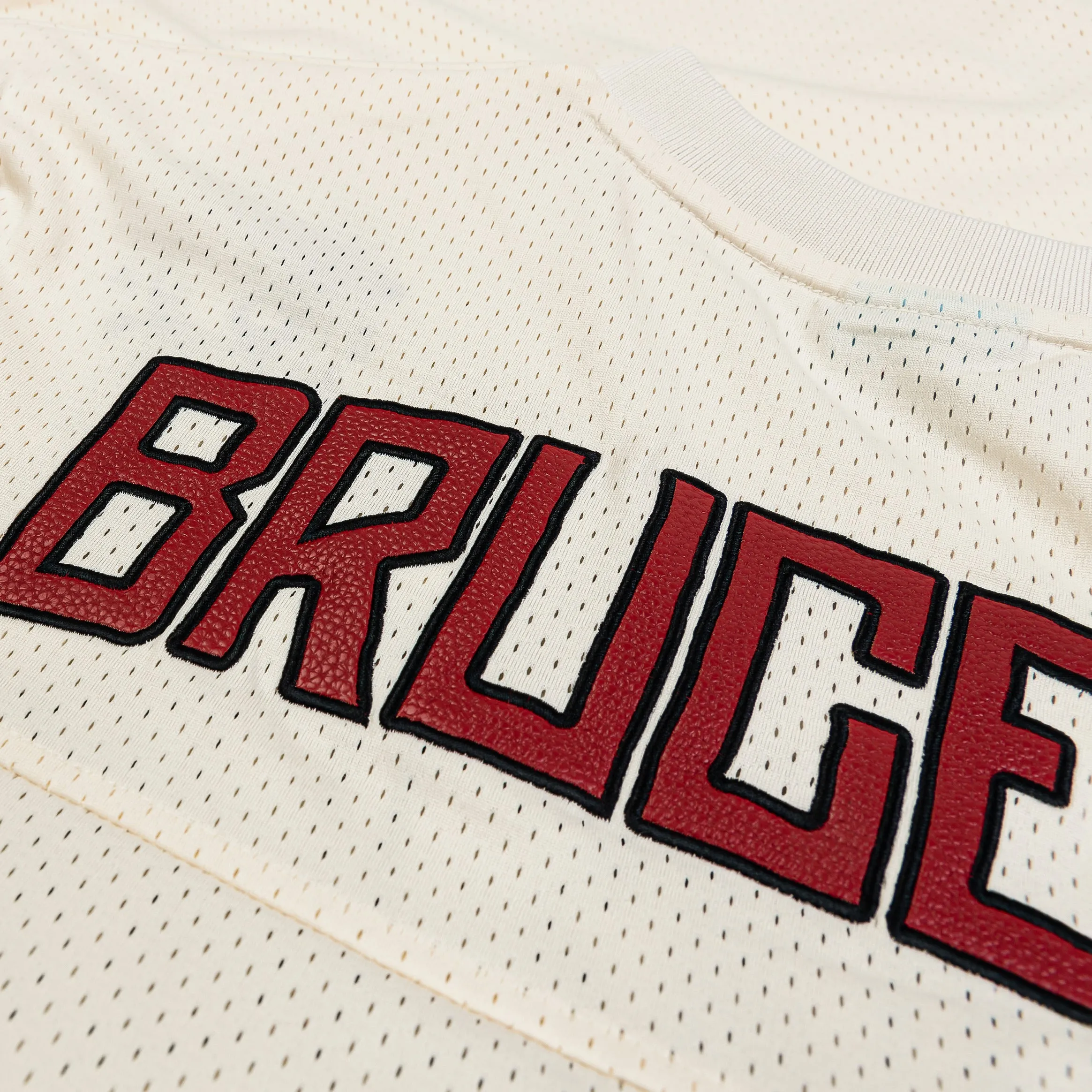 SP x Bruce Lee Dragon Mesh Mens Jersey (Beige/Red)