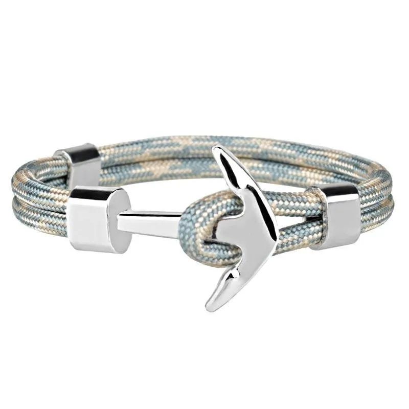 Torino Silver Anchor Bracelet